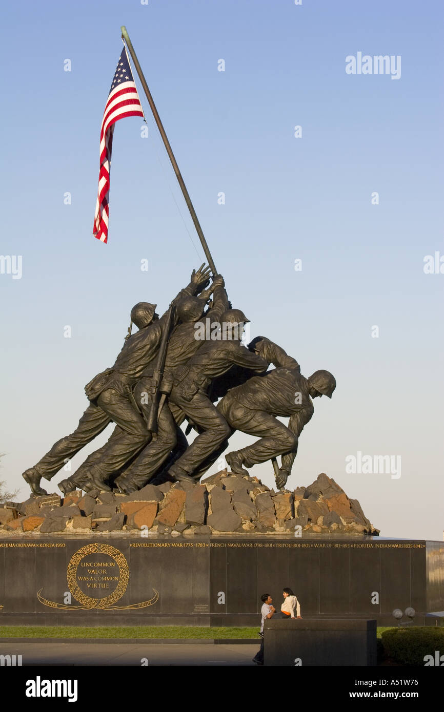 Iwo Jima Statue by Felix DeWeldon near Arlington National Cemetery