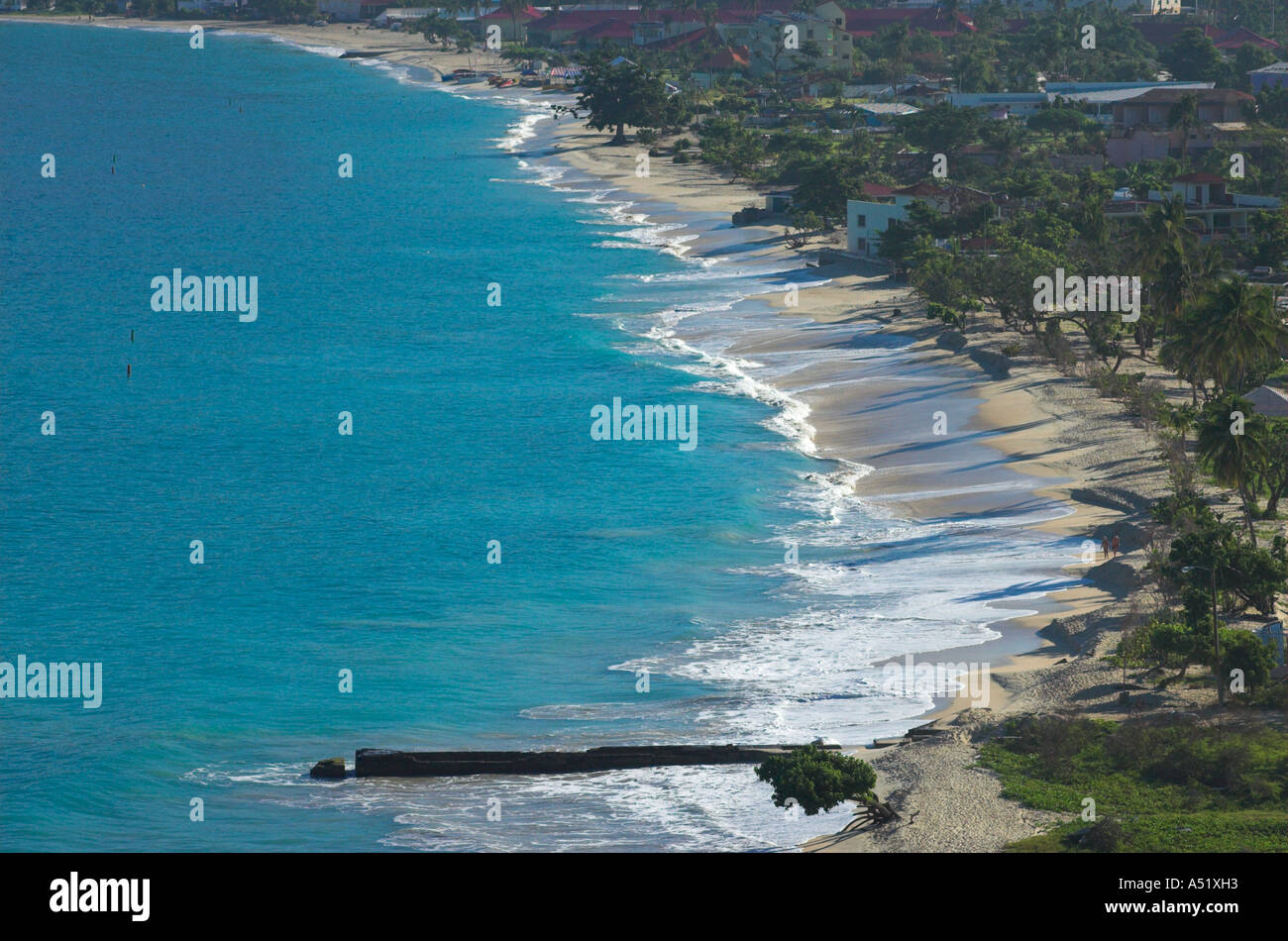 Grand Anse Beach azure sea Grenada, Caribbean Stock Photo Alamy