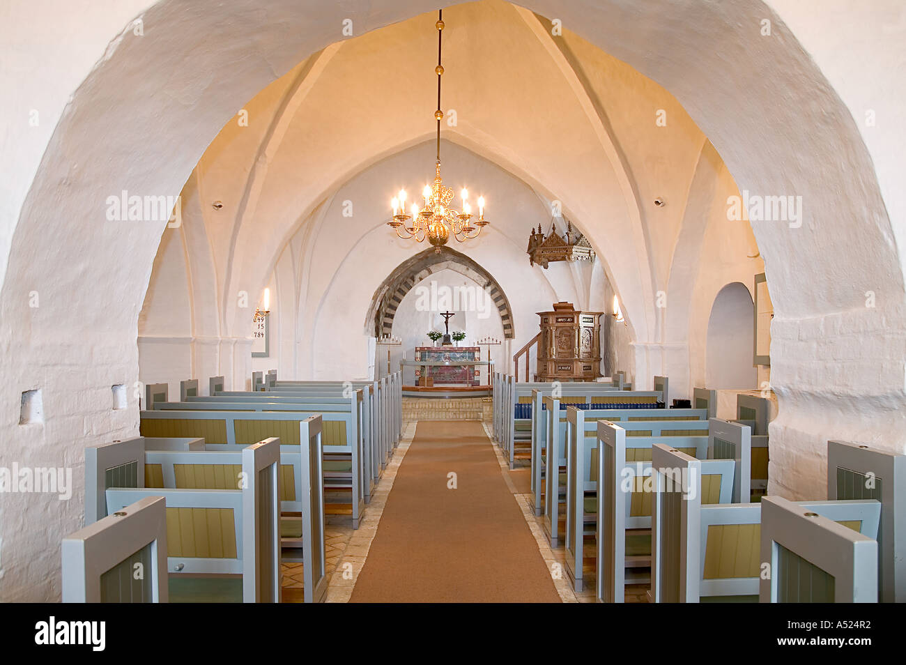 Church interior Stock Photo