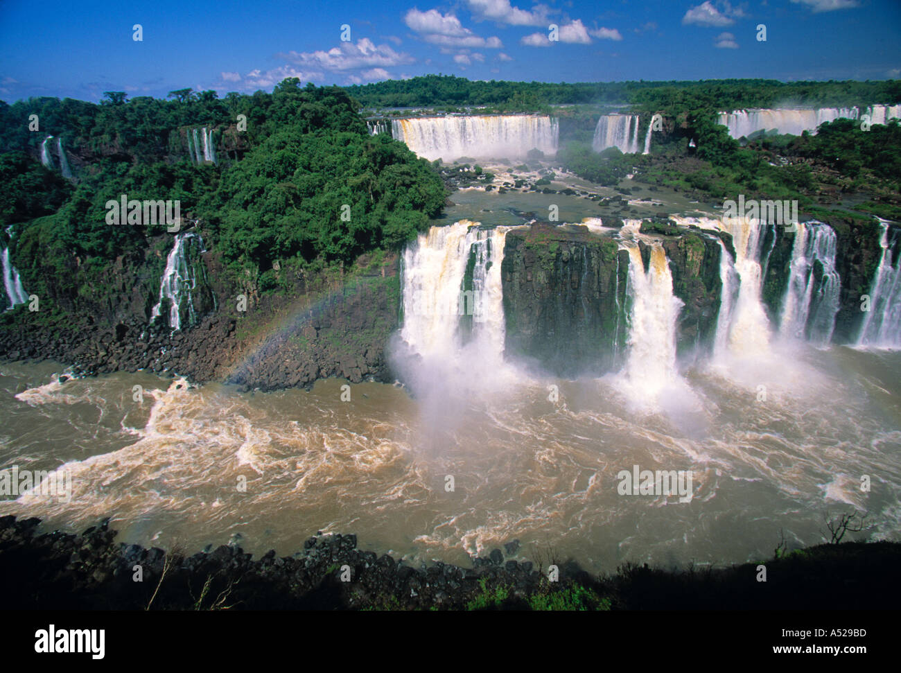 Salto Tres Mosqueteros, Iguacu Falls, Brazil Stock Photo