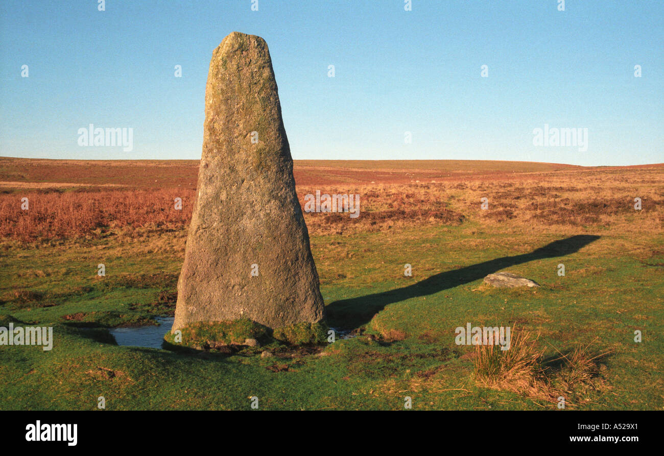 Standing stone in dartmoor hi-res stock photography and images - Alamy