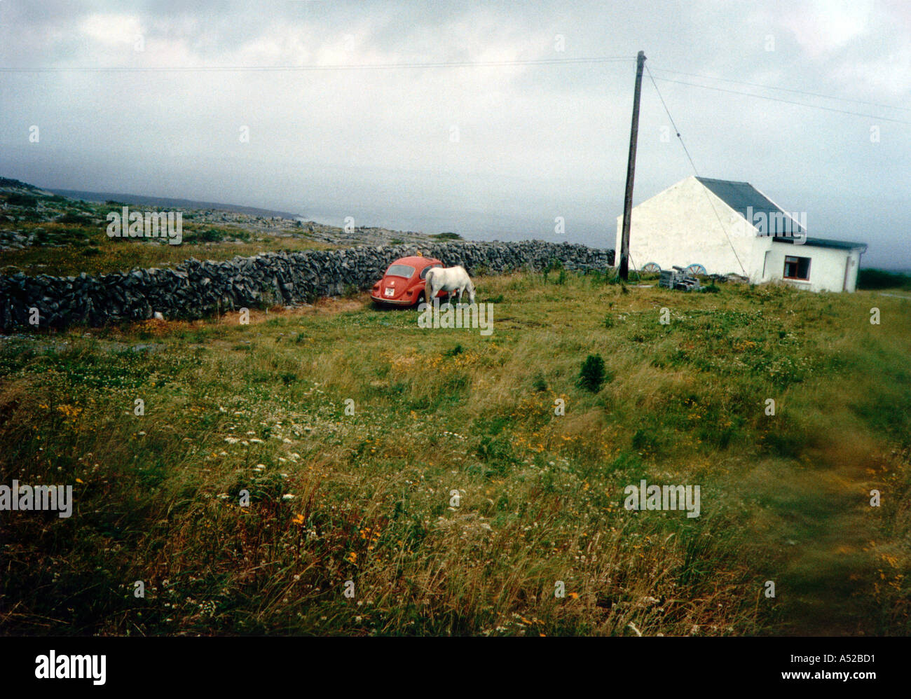 House on Aran Island Stock Photo Alamy