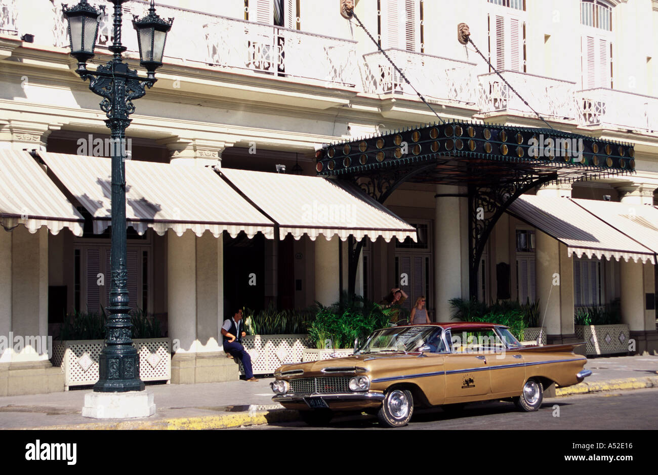 Hotel Inglaterra Havana Cuba Paseo de Marti Prado 416 Stock Photo