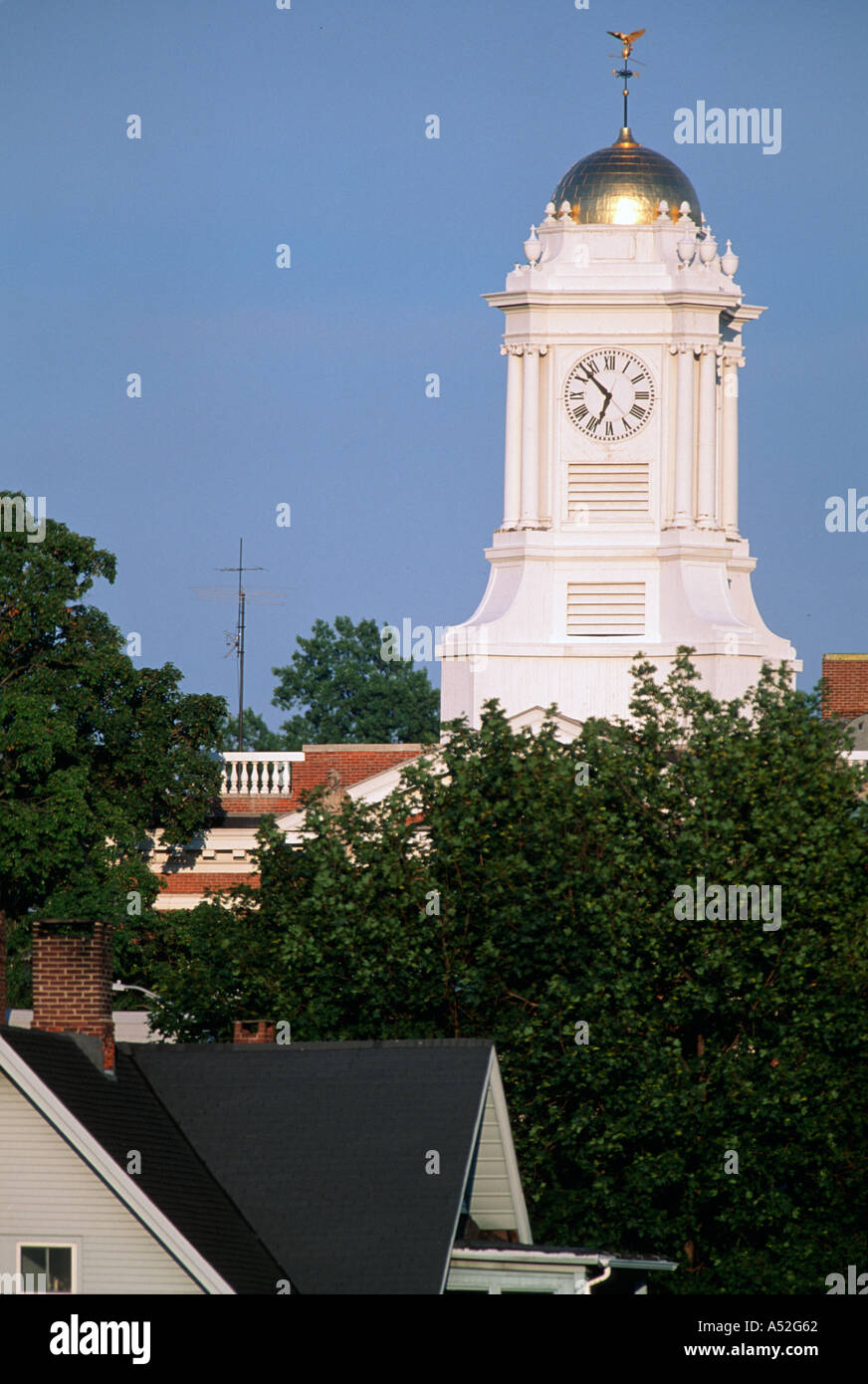 town hall clock tower city hall Meriden Connecticut CT clocks dome