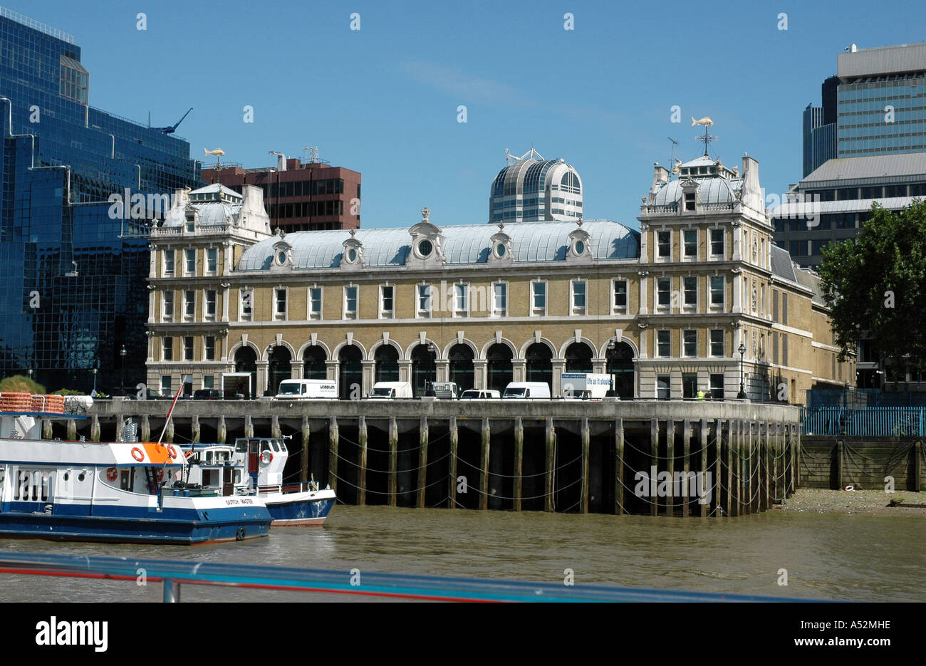 Old Billingsgate Fish Market London England HISTORIC BY THE THAMES Stock Photo Alamy