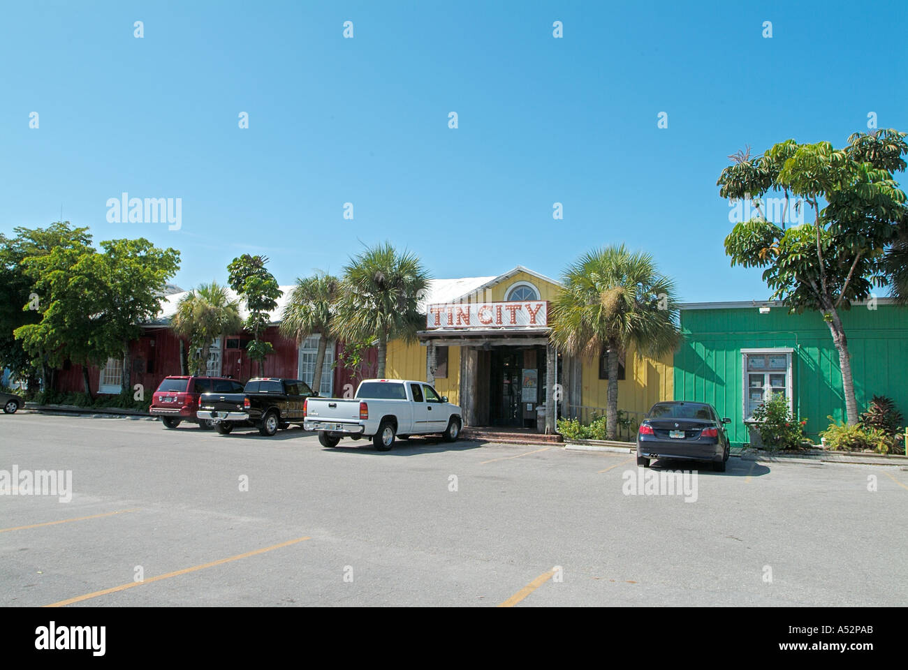 Tin City Naples Florida shops shopping area Stock Photo Alamy