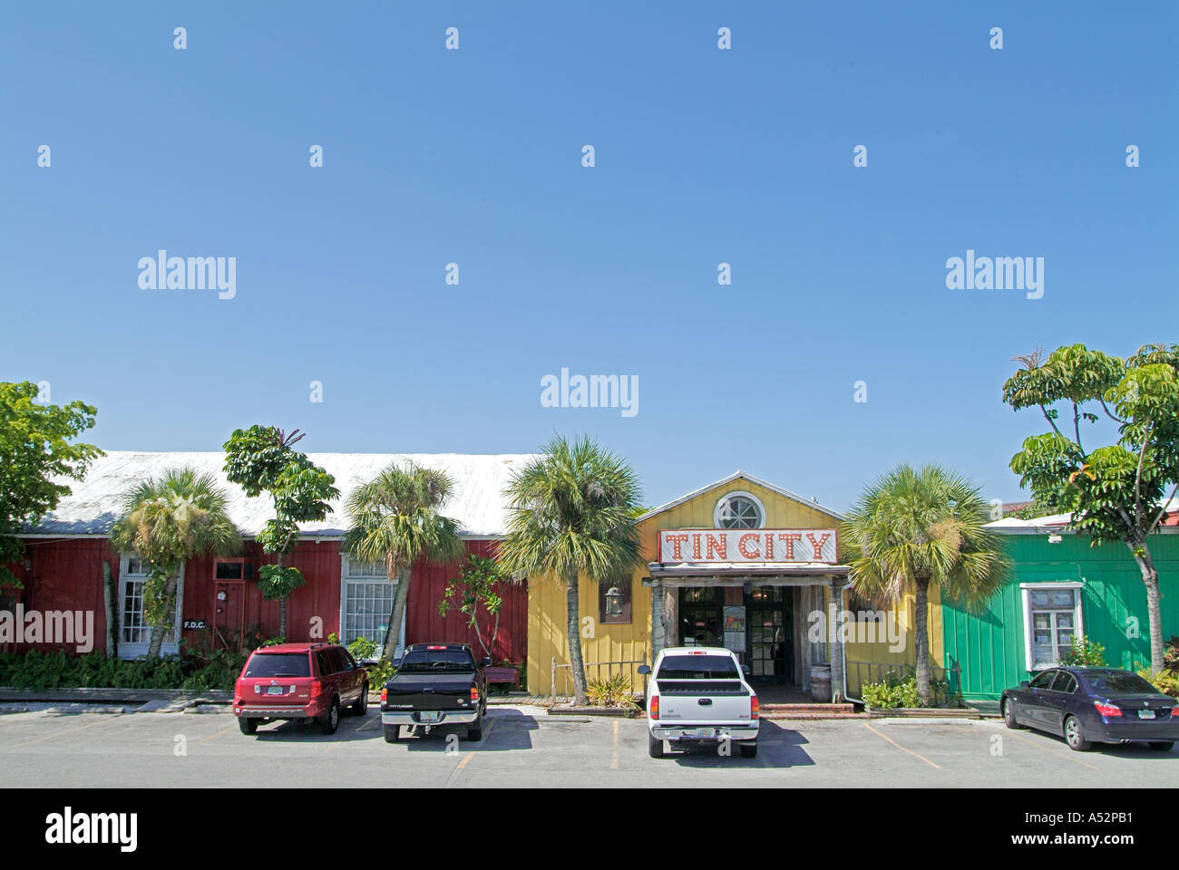 Tin City Naples Florida shops shopping area Stock Photo Alamy