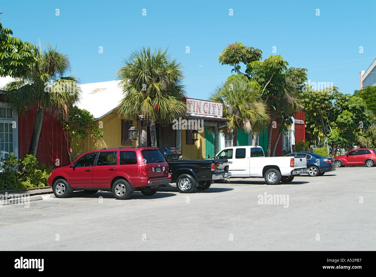 Tin City Naples Florida shops shopping area Stock Photo Alamy