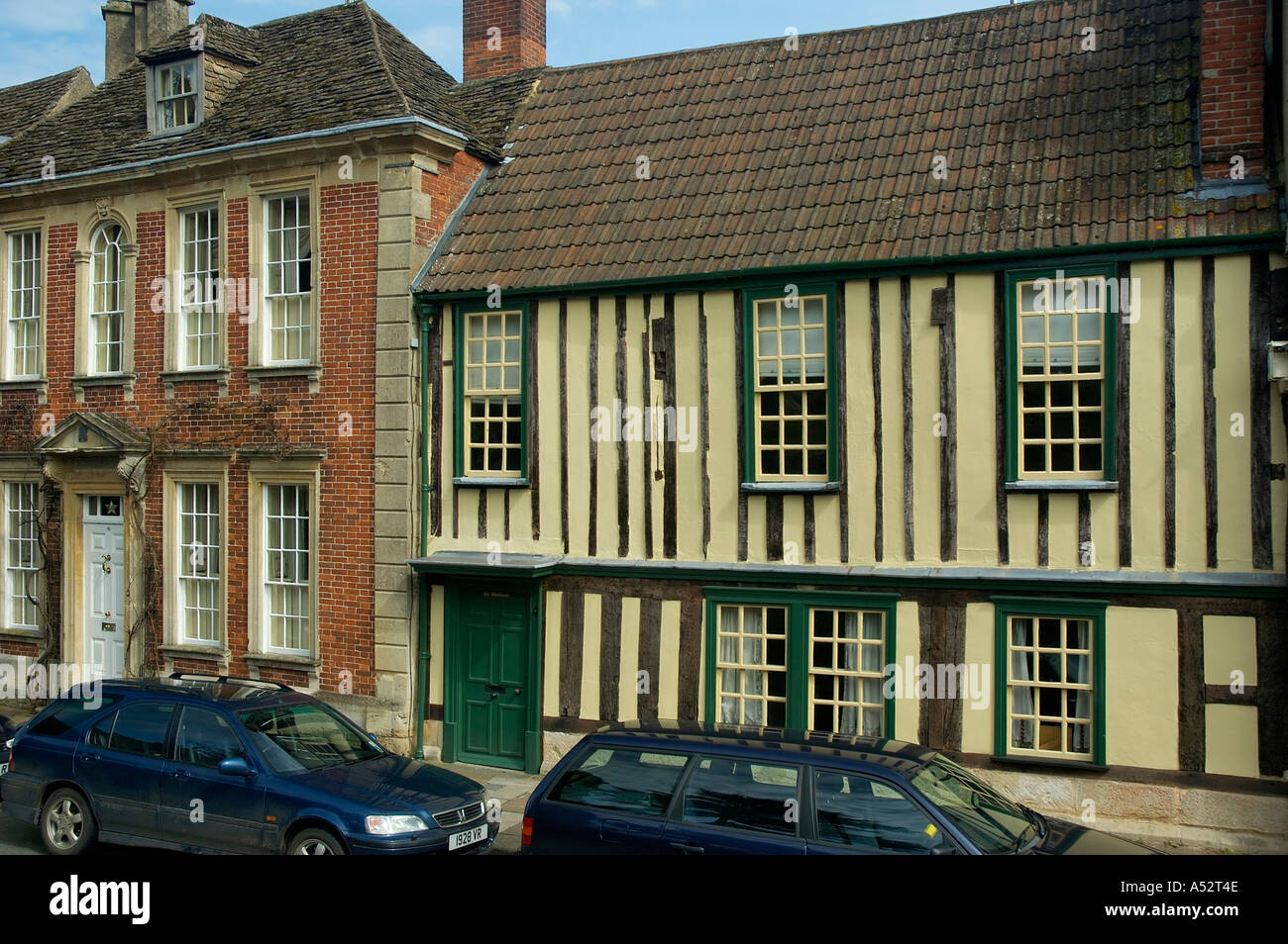 Timber Framed Town house Chippenham Wiltshire Stock Photo Alamy