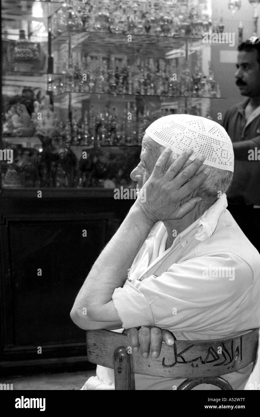 Old man in chair Black and White Stock Photos & Images - Alamy