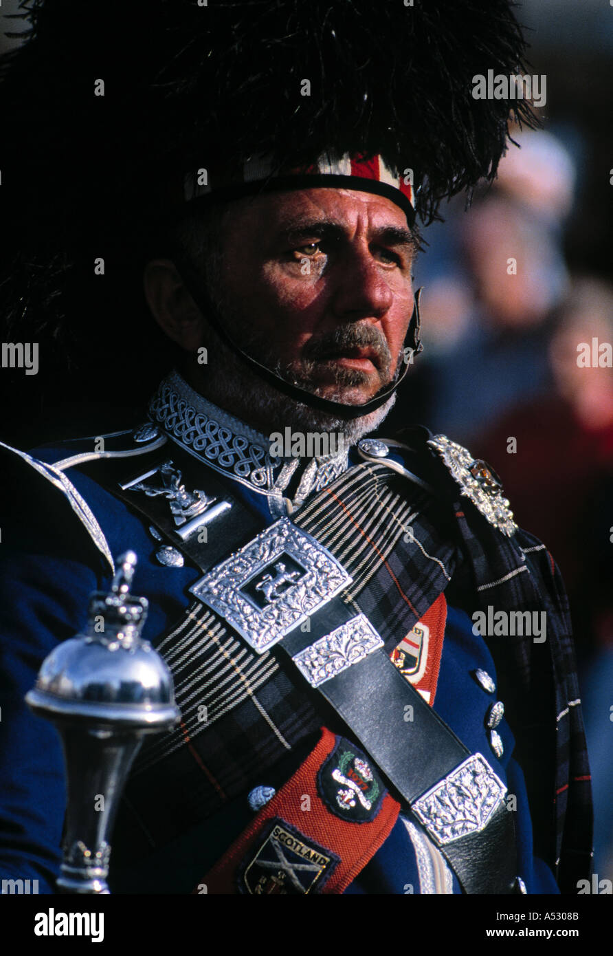 Drum Major, Scotland Stock Photo