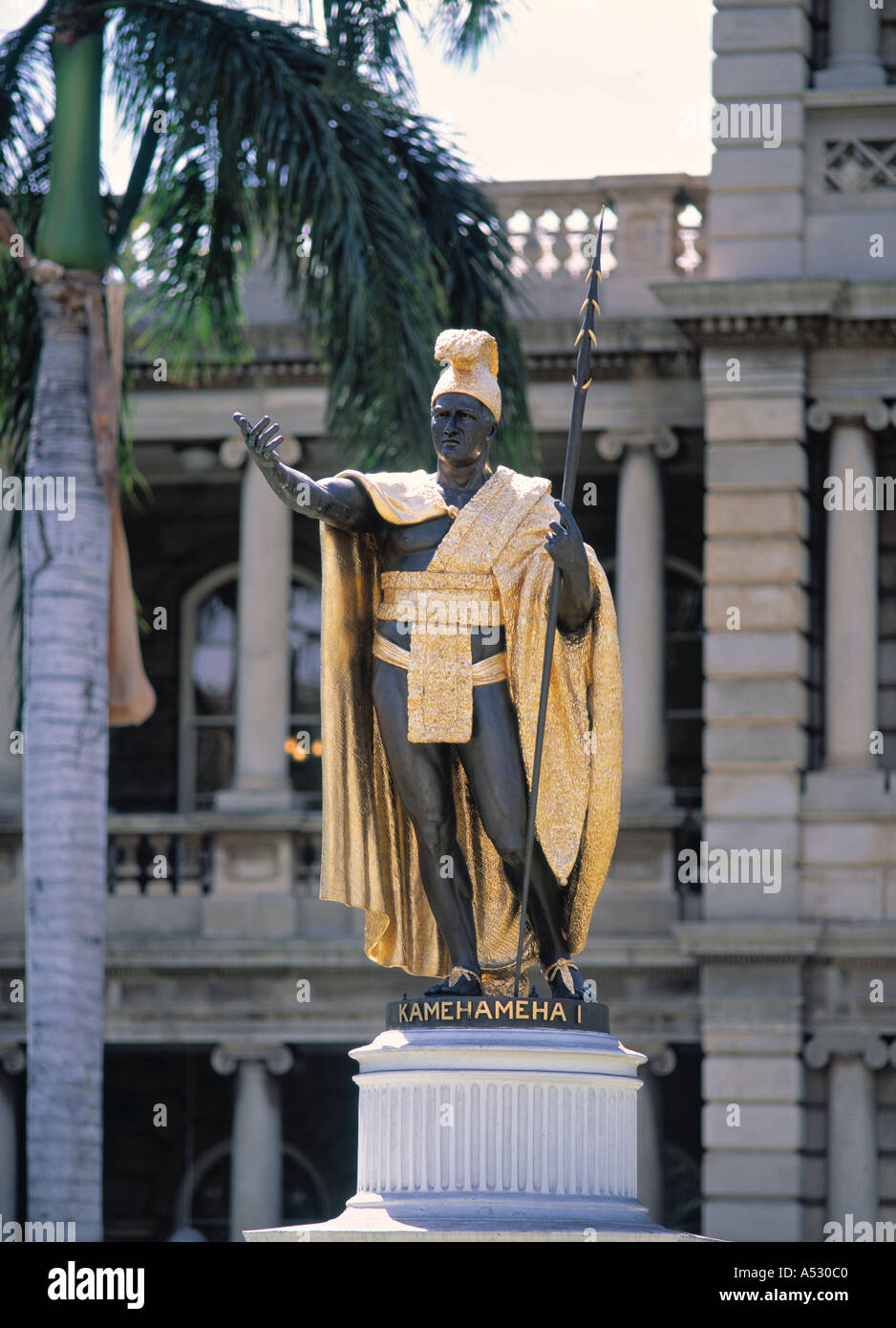 Statue of King Kamehameha 1, Honolulu, Hawaii, USA Stock Photo Alamy