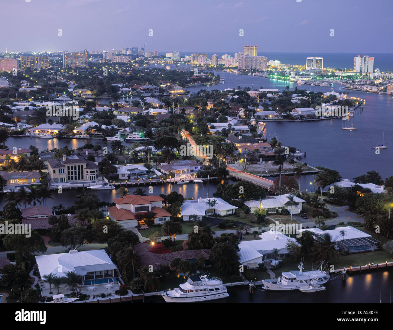 Canal Houses, Fort Lauderdale, Florida, USA Stock Photo Alamy