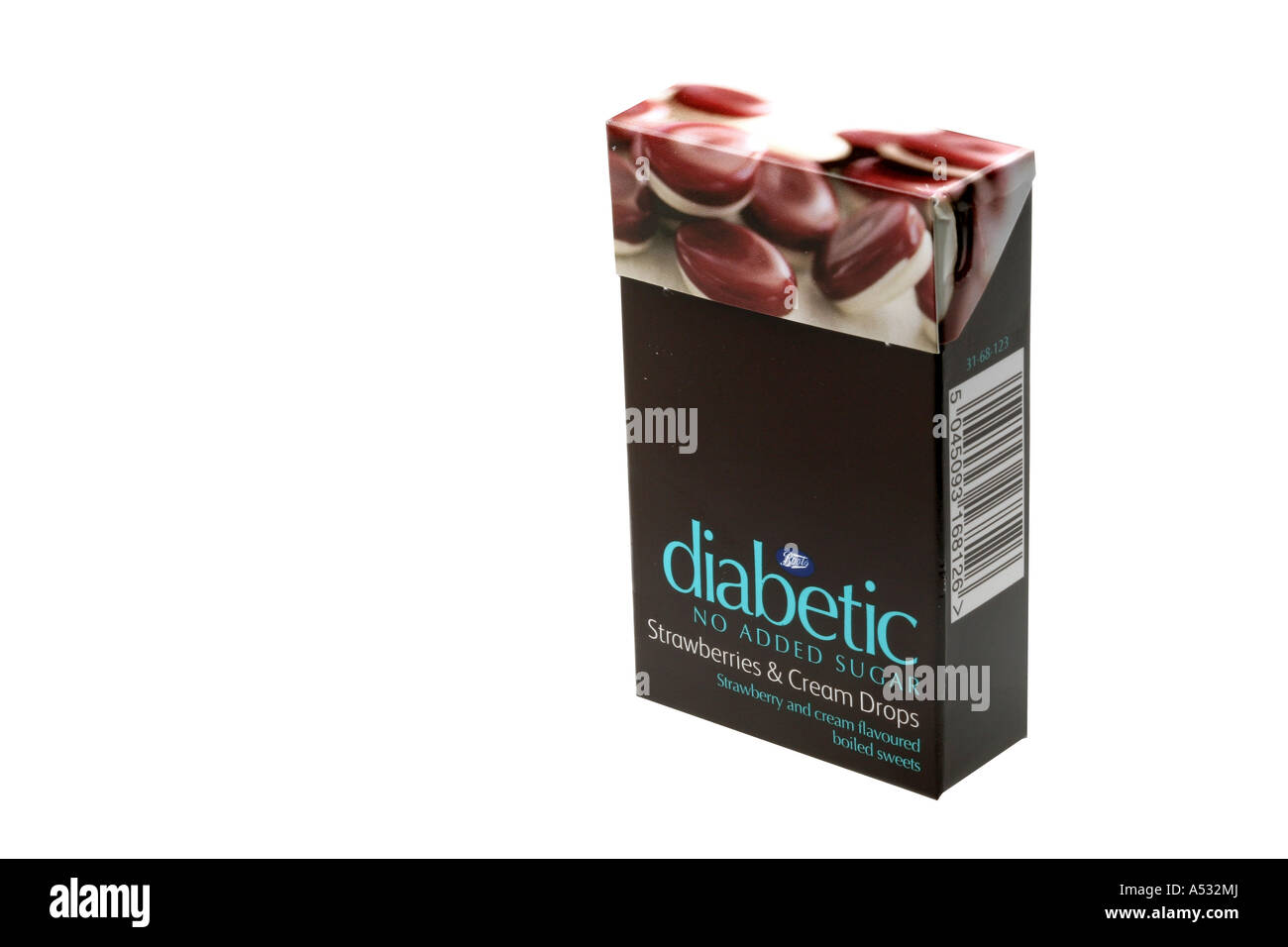 Diabetic Strawberries and Cream Drops Stock Photo Alamy