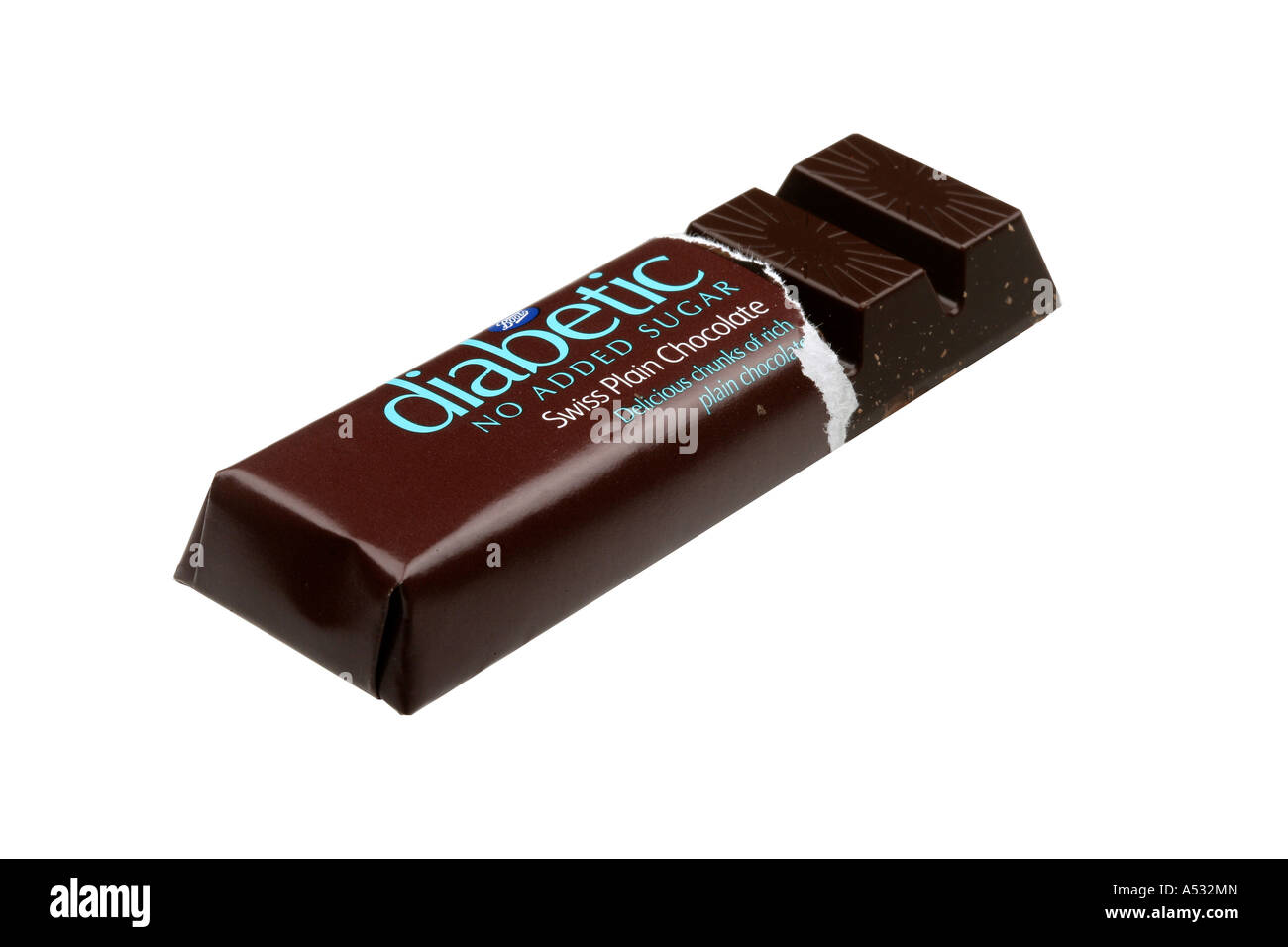 Diabetic Plain Swiss Chocolate Bar Stock Photo - Alamy