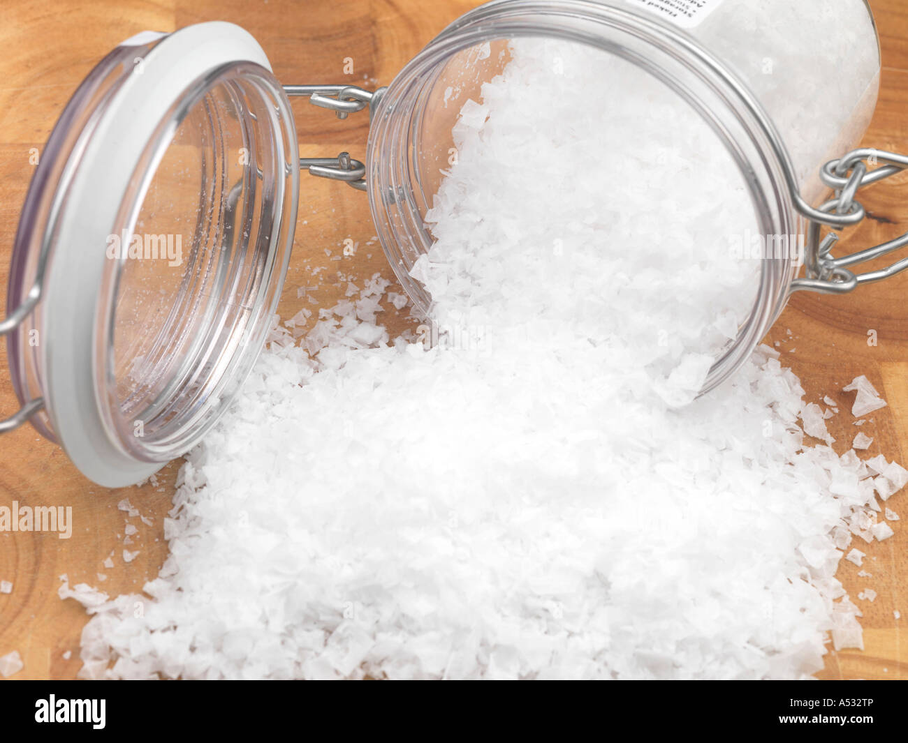 Sea Salt Flakes Stock Photo Alamy