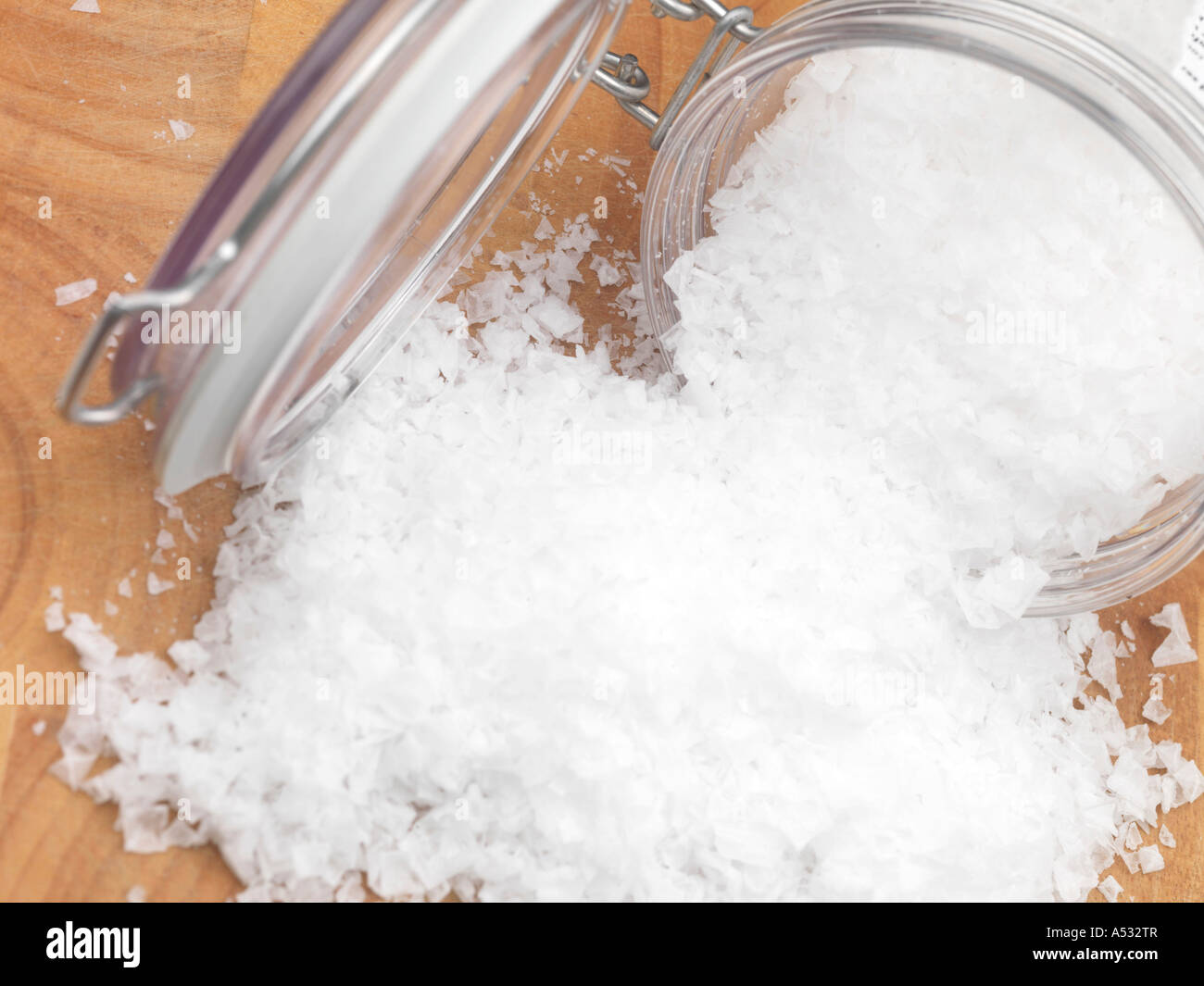 Sea Salt Flakes Stock Photo Alamy