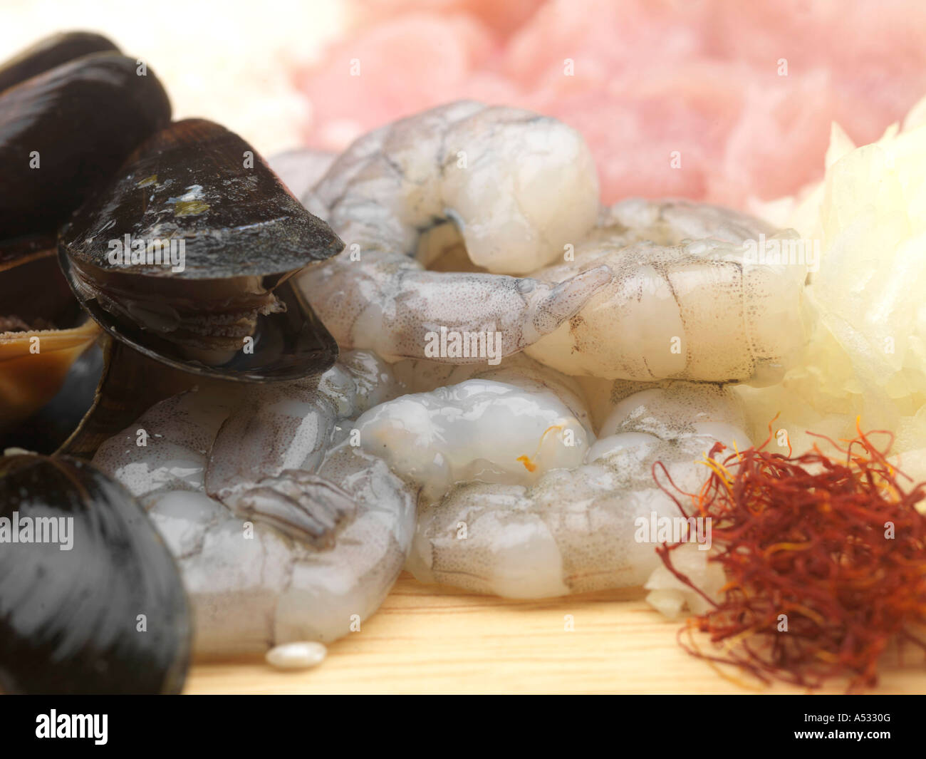 Uncooked Food Ingredients Stock Photo Alamy