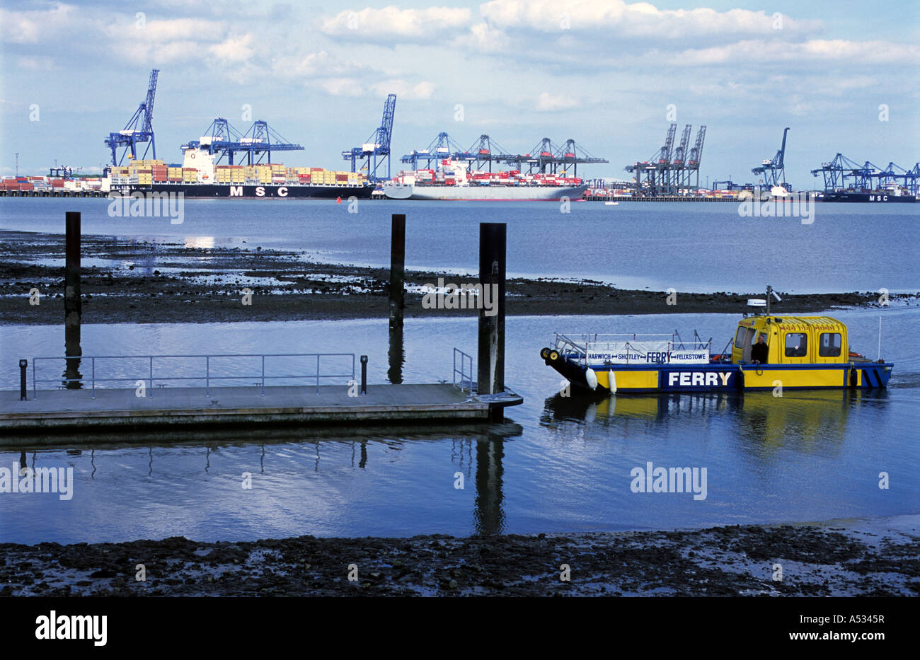 Felixstowe to harwich passenger ferry hires stock photography and