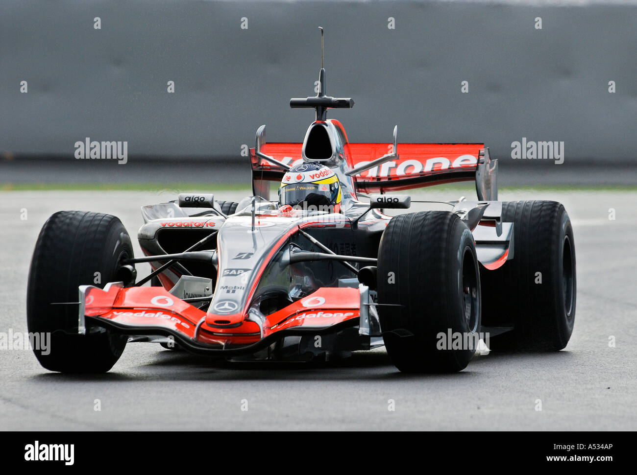 Pedro De La Rosa Esp In The Mclaren Mercedes Mp4 22 Racecar