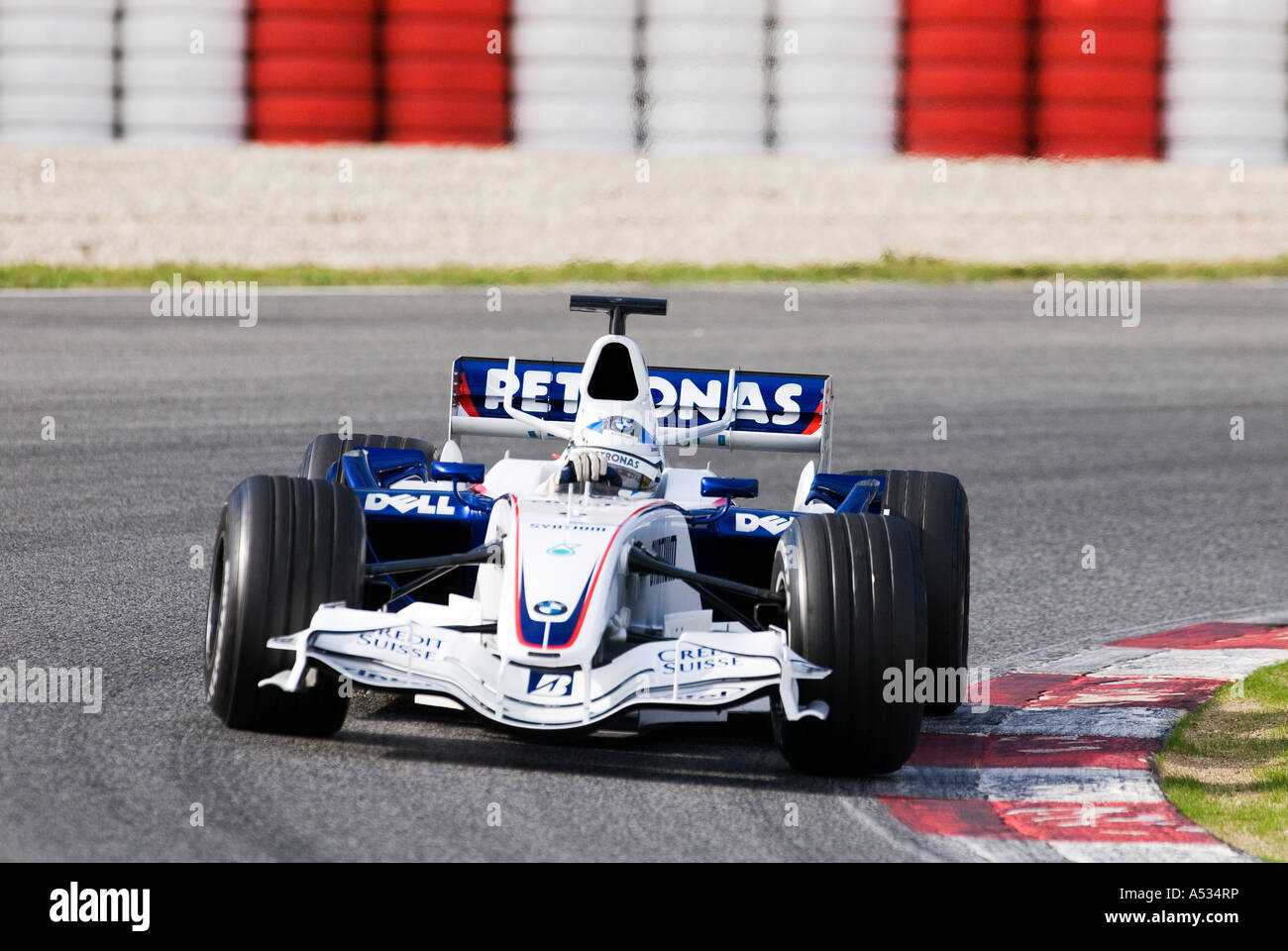 Nick Heidfeld (GER), in the BMW Sauber F1.07 during Formula 1 testing sessions in February 2007 Stock Photo