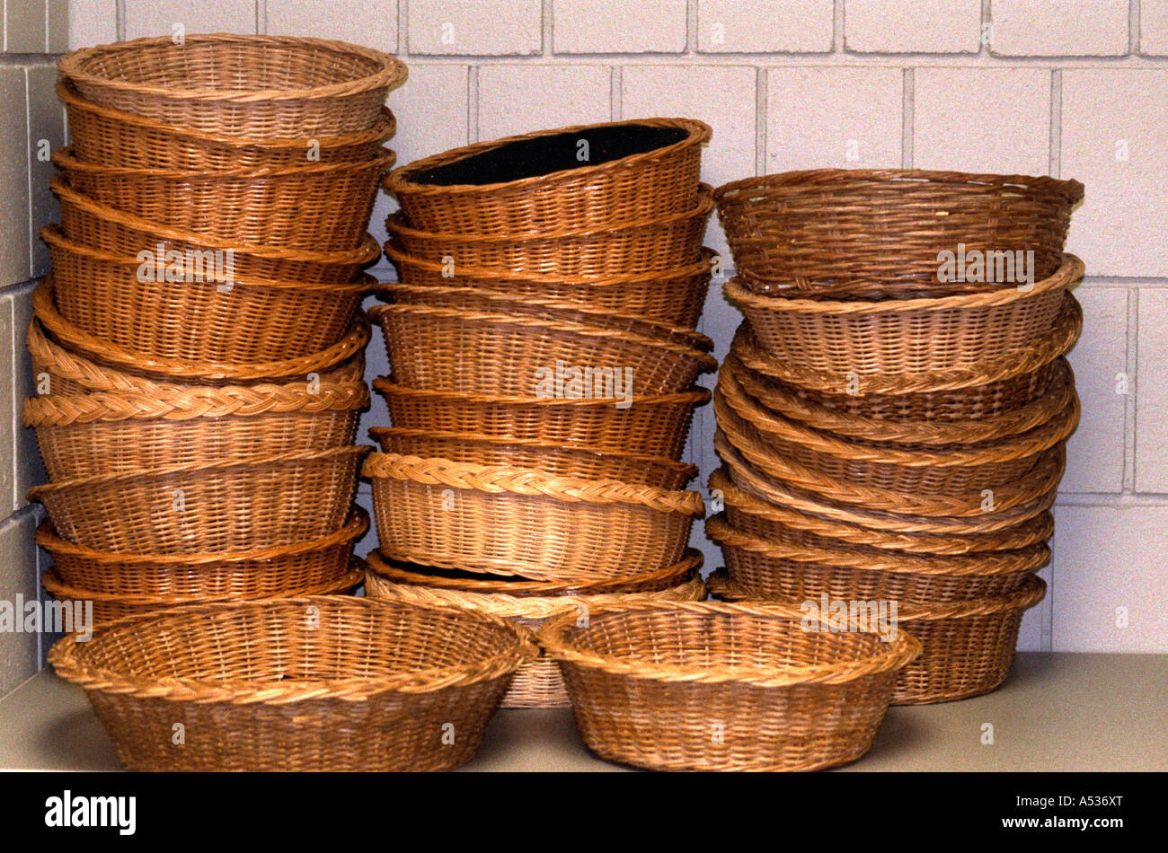 Church offering baskets. Brooklyn Center Minnesota USA Stock Photo - Alamy