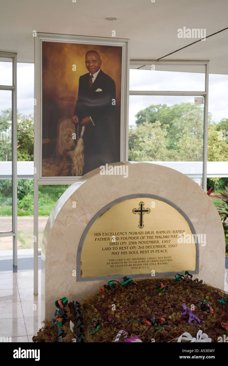 Mausoleum for Ngwazi Dr Hastings Kamuzu Banda, first president of the Republic of Malawi, in Lilongwe Malawi Africa Stock Photo