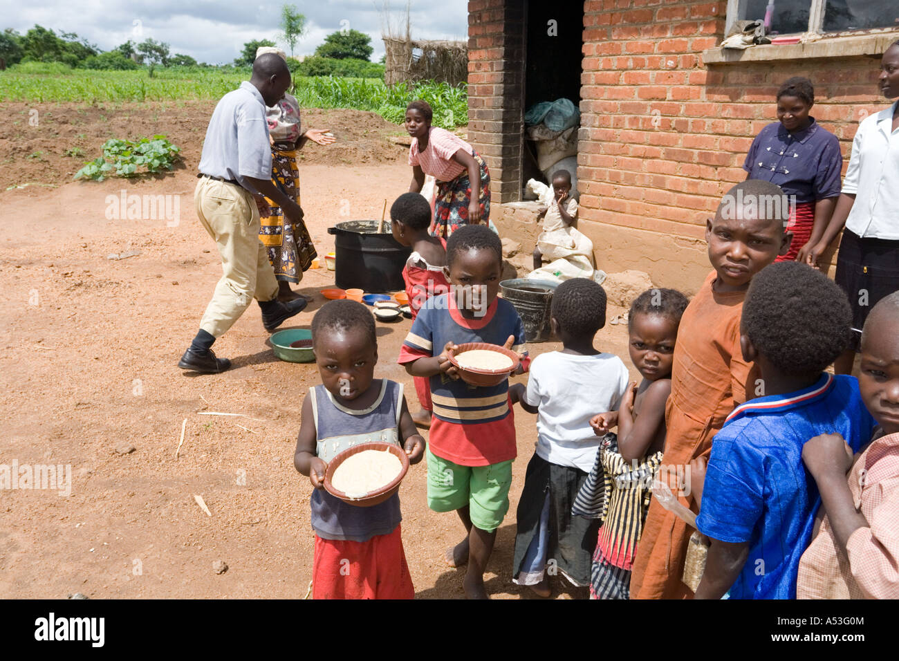 Serving Phala To Hungry Children Hi res Stock Photography And Images 