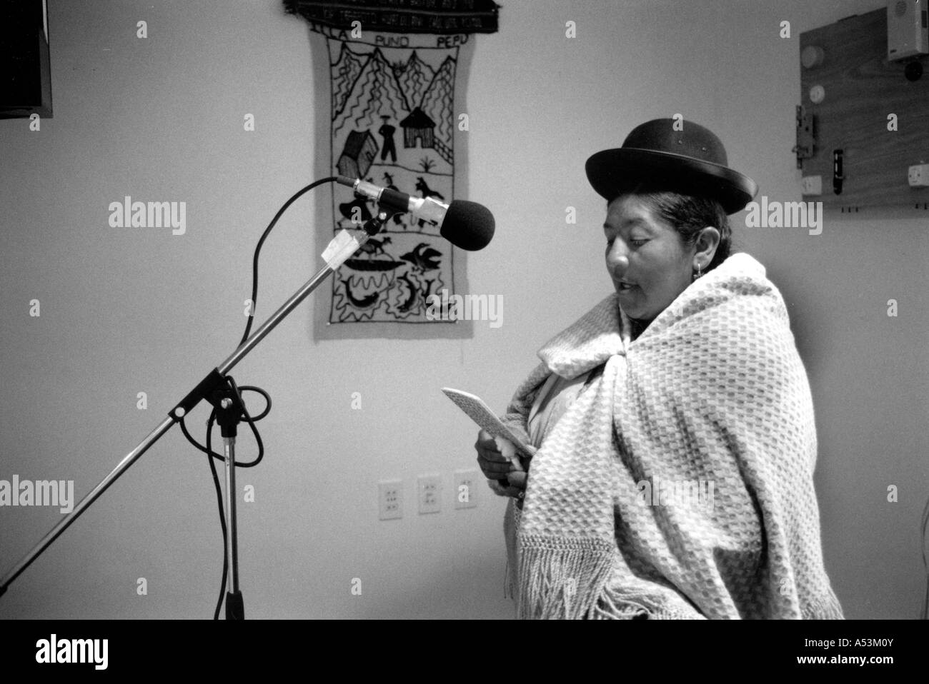 ha1344 144 black and white media aymara broadcaster radio