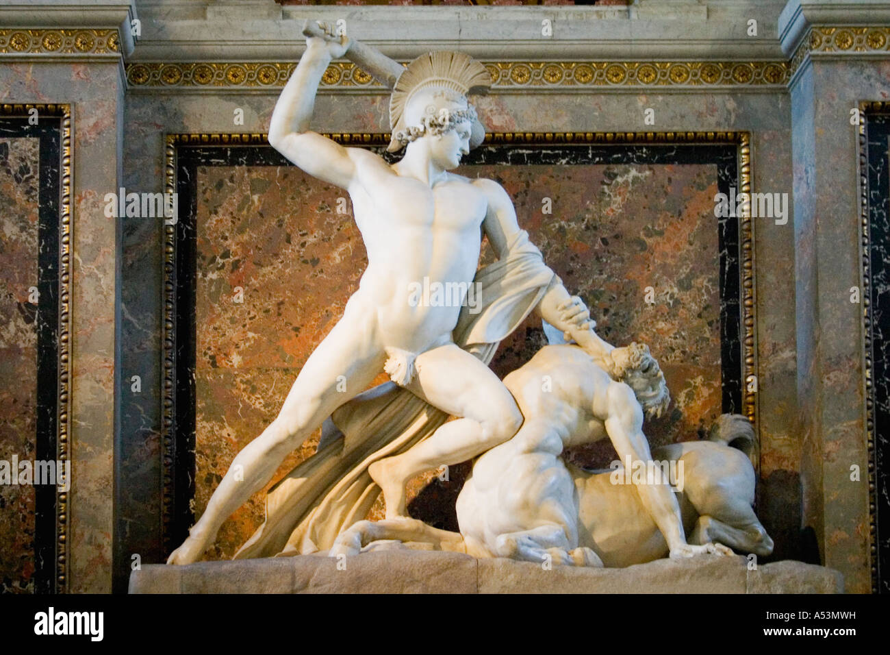 "Theseus Clubbing the Centaur" Fine Arts Museum Kunsthistorisches Vienna Austria Europe EU Stock Photo