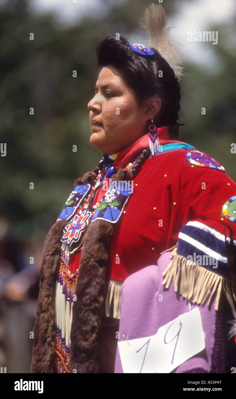 Portrait Of A Lacota Souix,Native American Indian Woman.Taking Part In ...