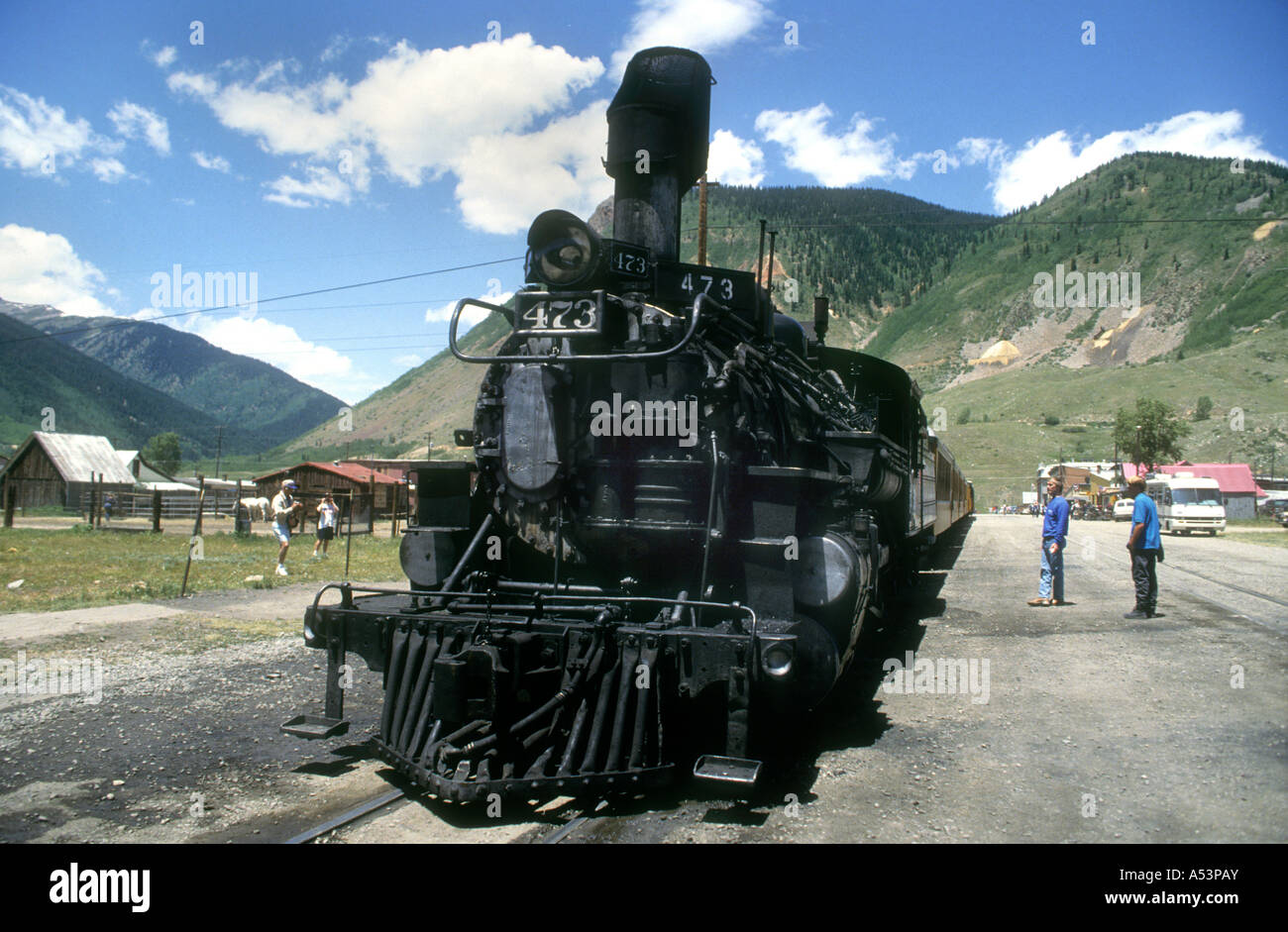 A Steam Train In Silverton, Colorado, USA Stock Photo - Alamy