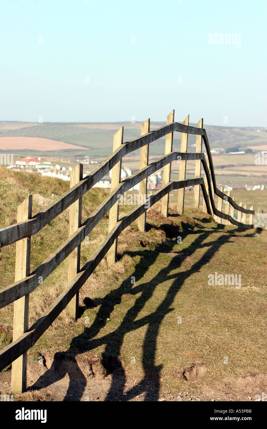 Post and rail fence Stock Photo - Alamy