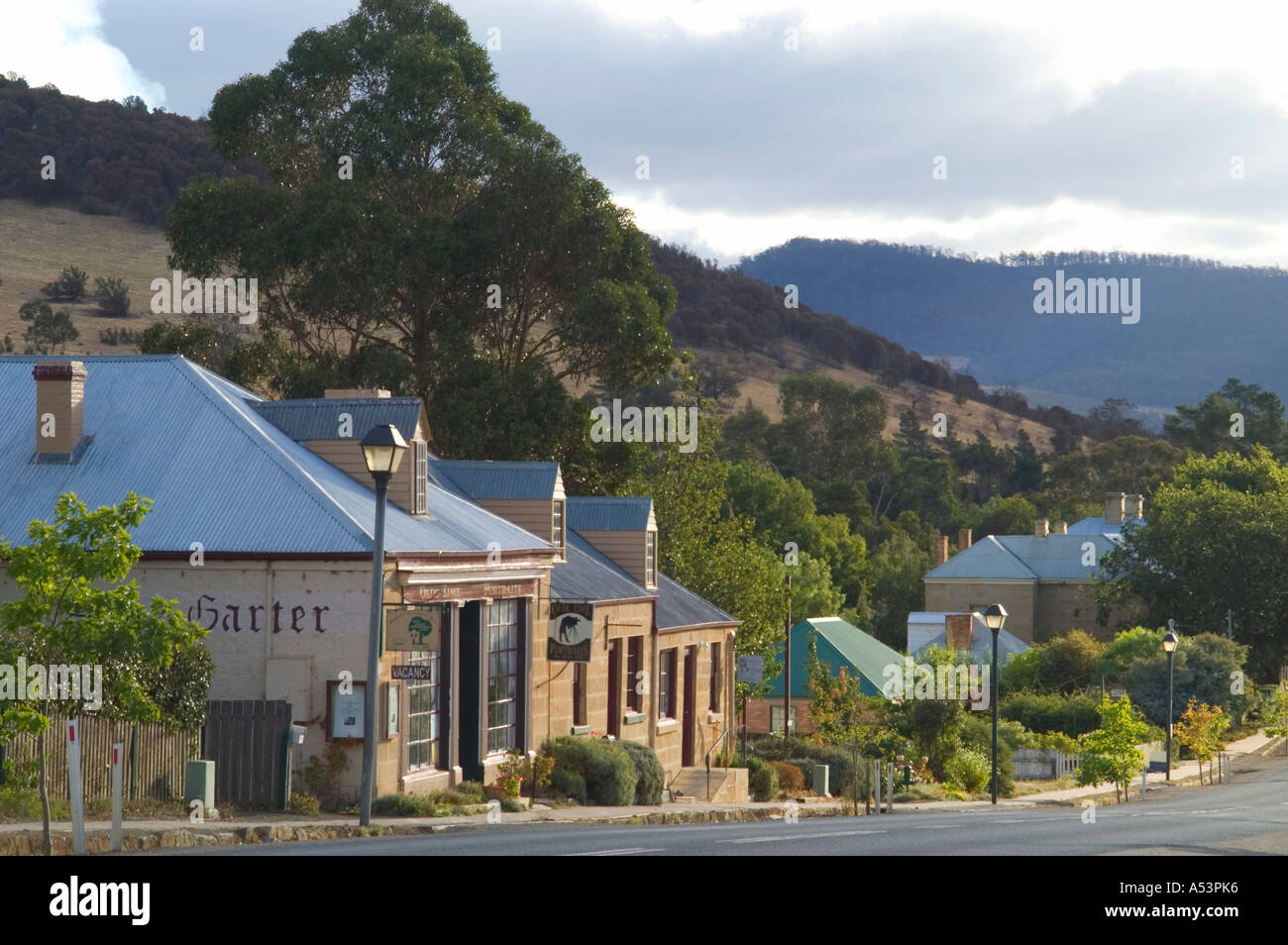 Historic buildings in Richmond Tasmania Australia Stock Photo Alamy