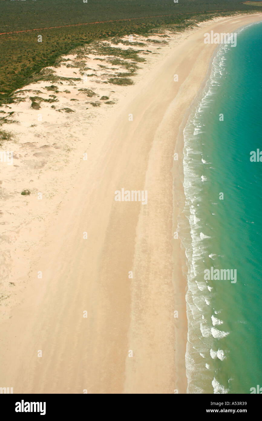 Aerial view of Cable Beach in Broome Western Australia Stock Photo