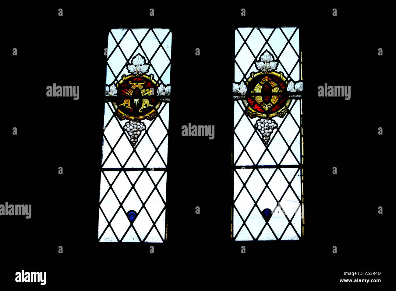 Stained glass windows Stock Photo Alamy