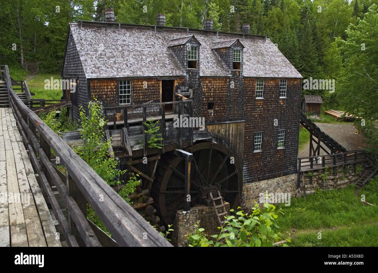 Canada New Brunswick Kings Landing Historical Settlement sawmill Stock Photo 3653260 Alamy