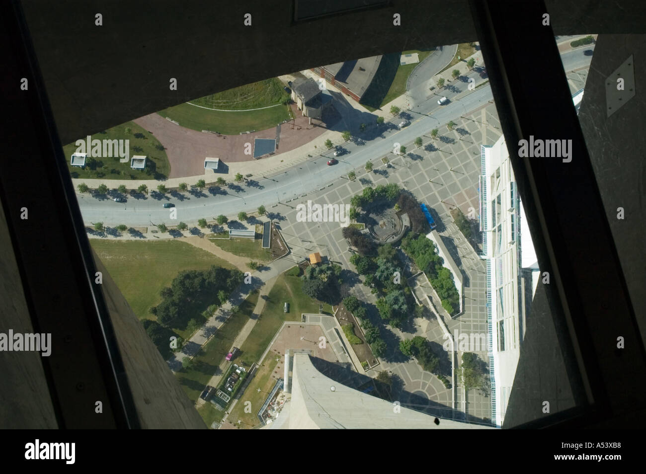 Canada Ontario Toronto Cn Tower Glass Floor View To Ground