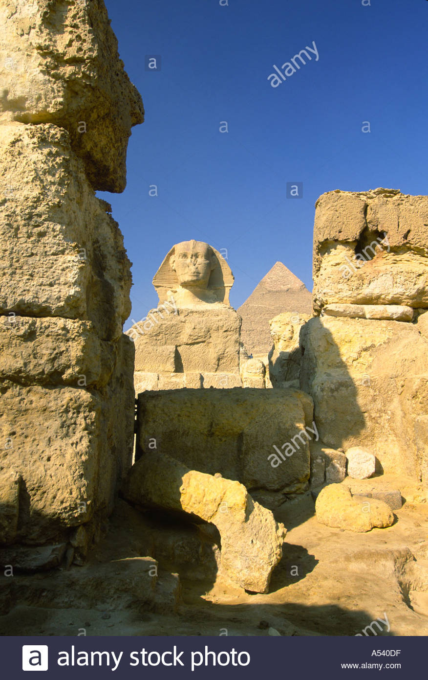 Great Sphinx Giza Paws Stock Photos & Great Sphinx Giza Paws Stock
