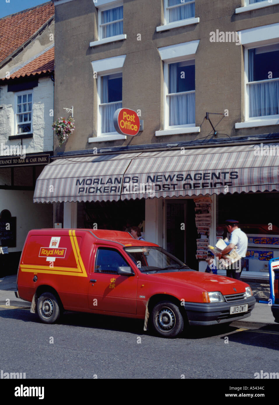 Rural Post Office, postman, delivery van and Postman Pat, Pickering