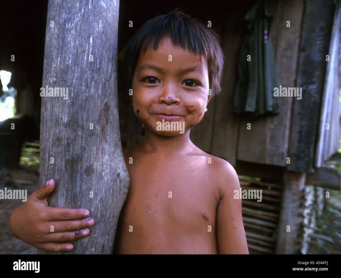 Painet ha2641 5496 cambodia children boy ratanakiri country developing nation less economically developed culture emerging Stock Photo