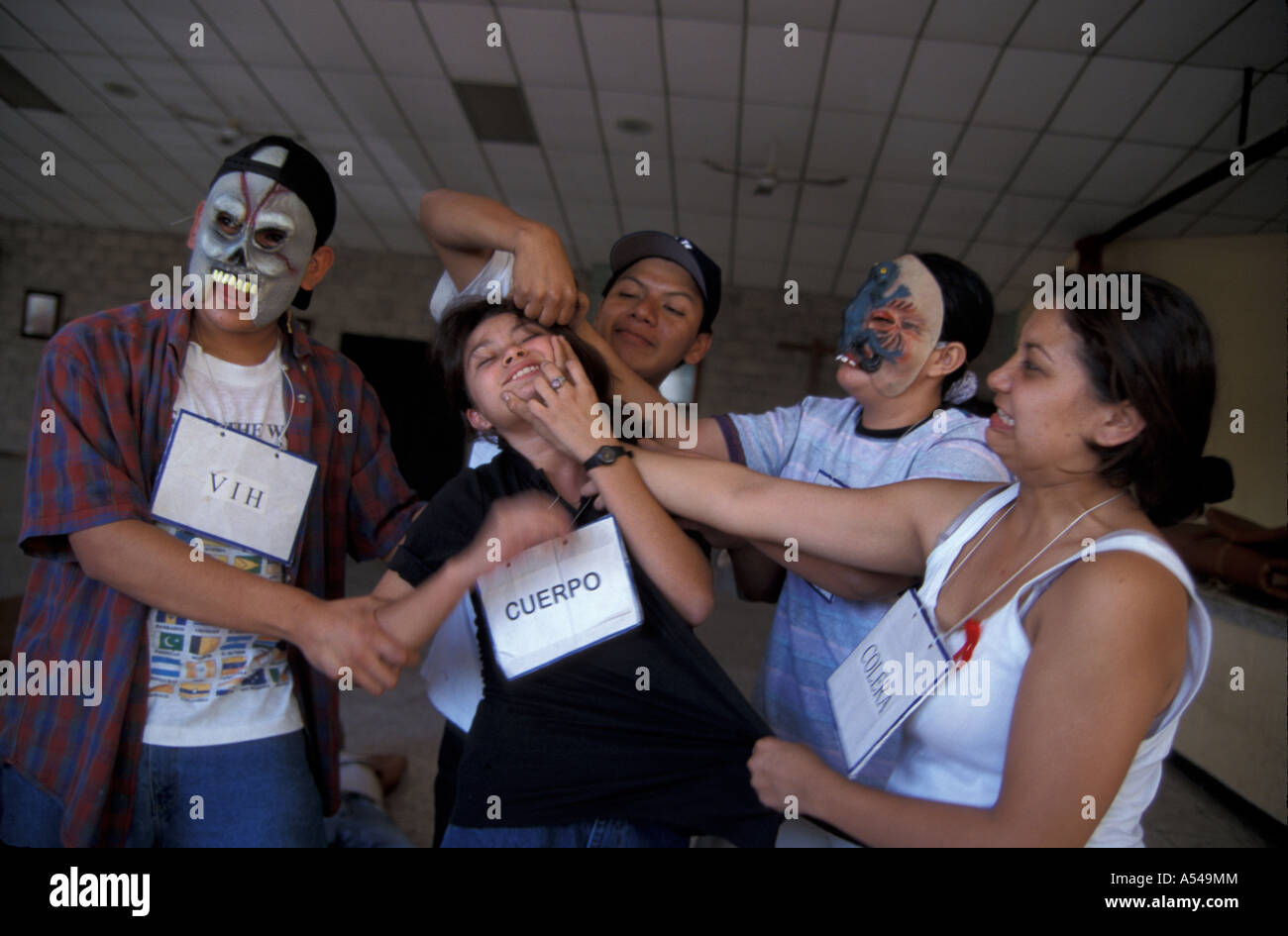 Painet hn1765 3723 salvador youth antiaids theatre group san country developing nation less economically developed culture Stock Photo