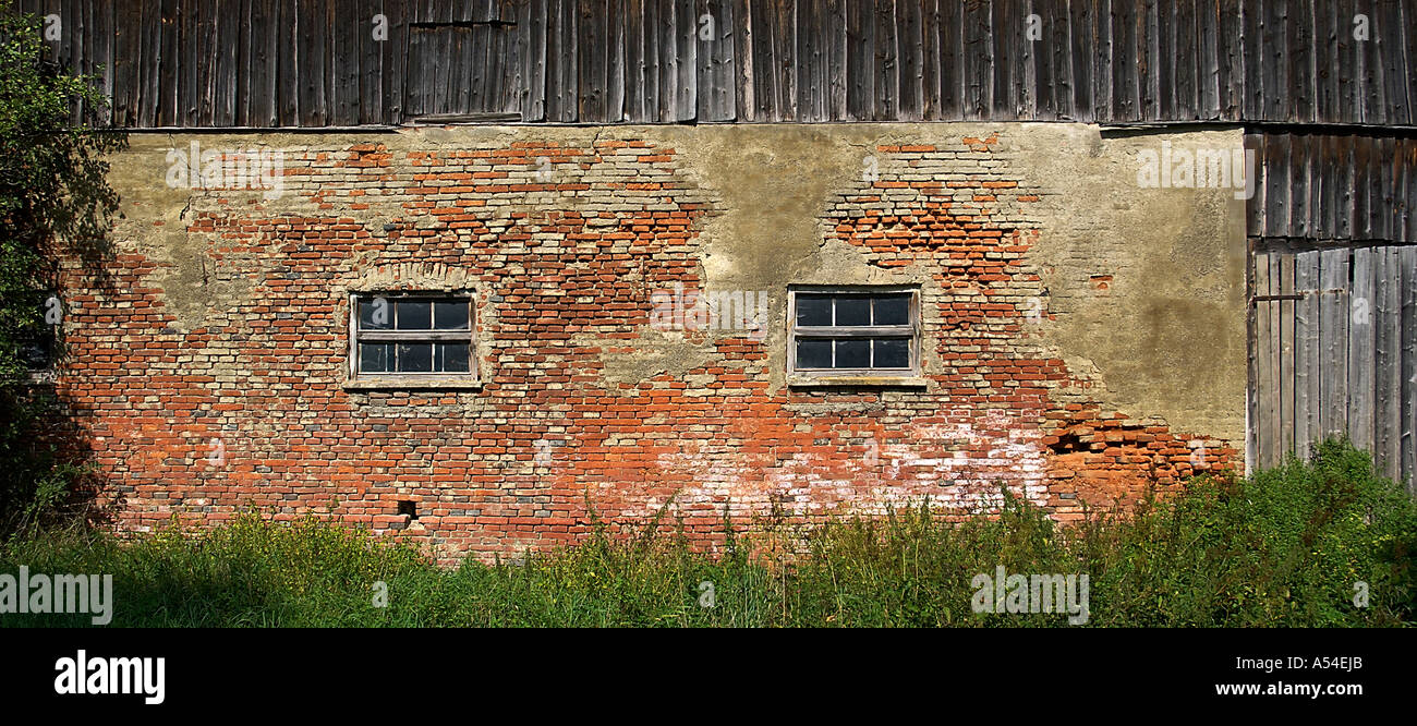 Old brickwall near Dorfen Upper Bavaria Germany Stock Photo