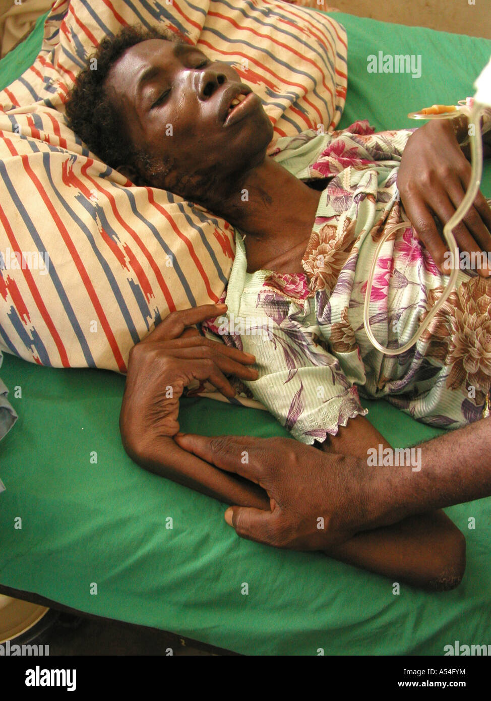 Painet Hn2242 70 Woman Ill Ghana Abiba Zakariah 62 Blind Hiv Stock Photo Alamy