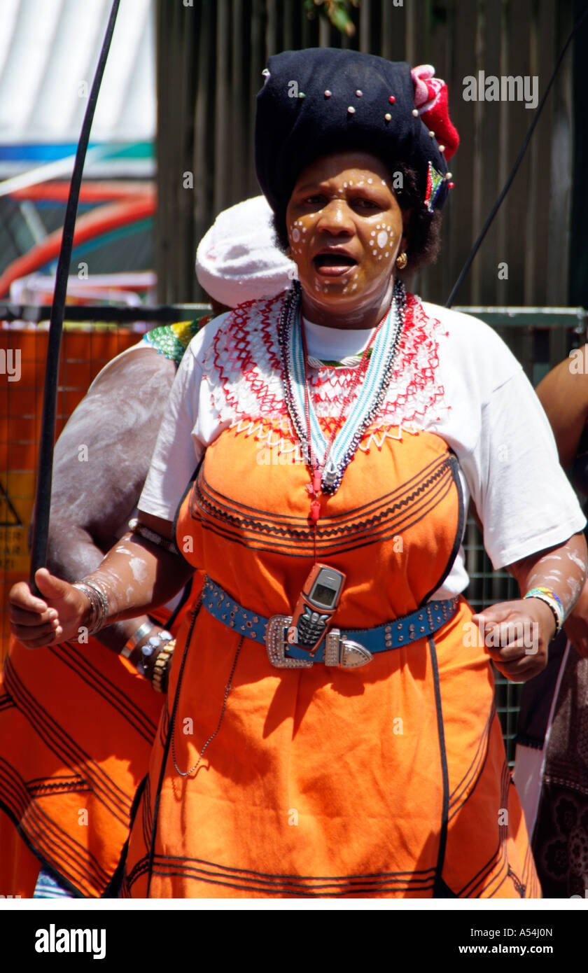 African Women Dancer And Musicians Cape Town South Africa RSA Stock