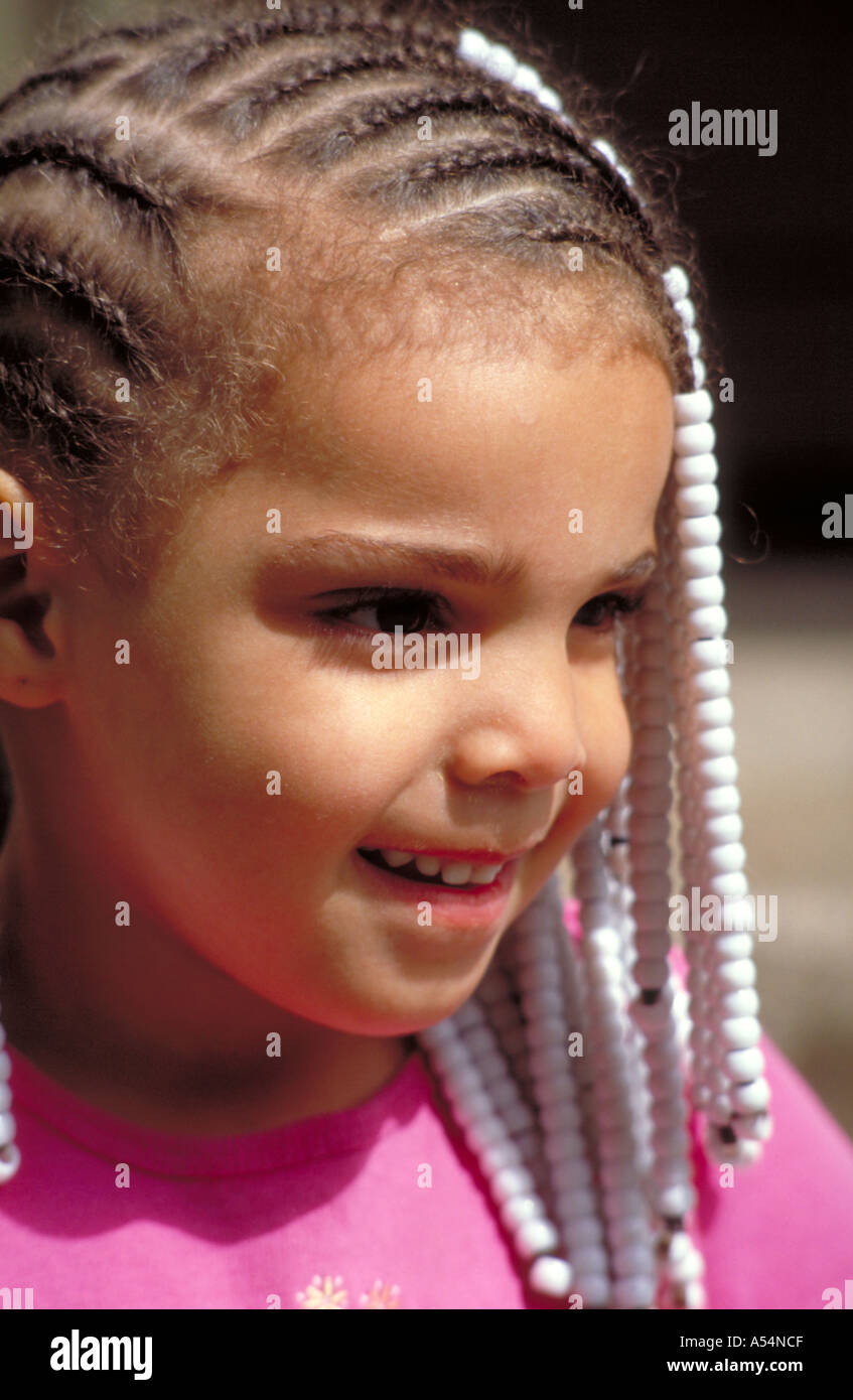 How to Braid Cornrows With Beads on Little Girls With African