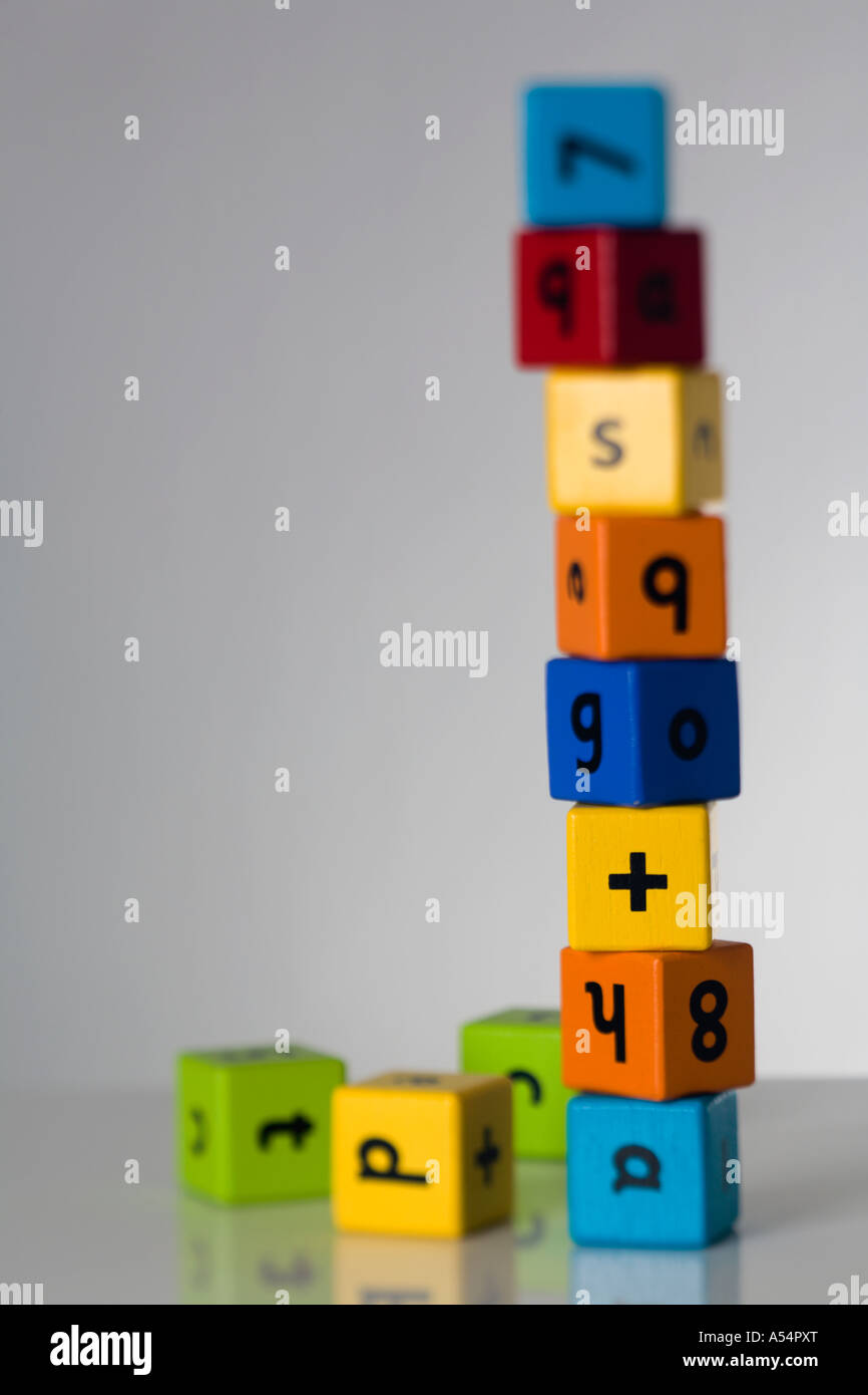 Tall pile of blocks hi-res stock photography and images - Alamy