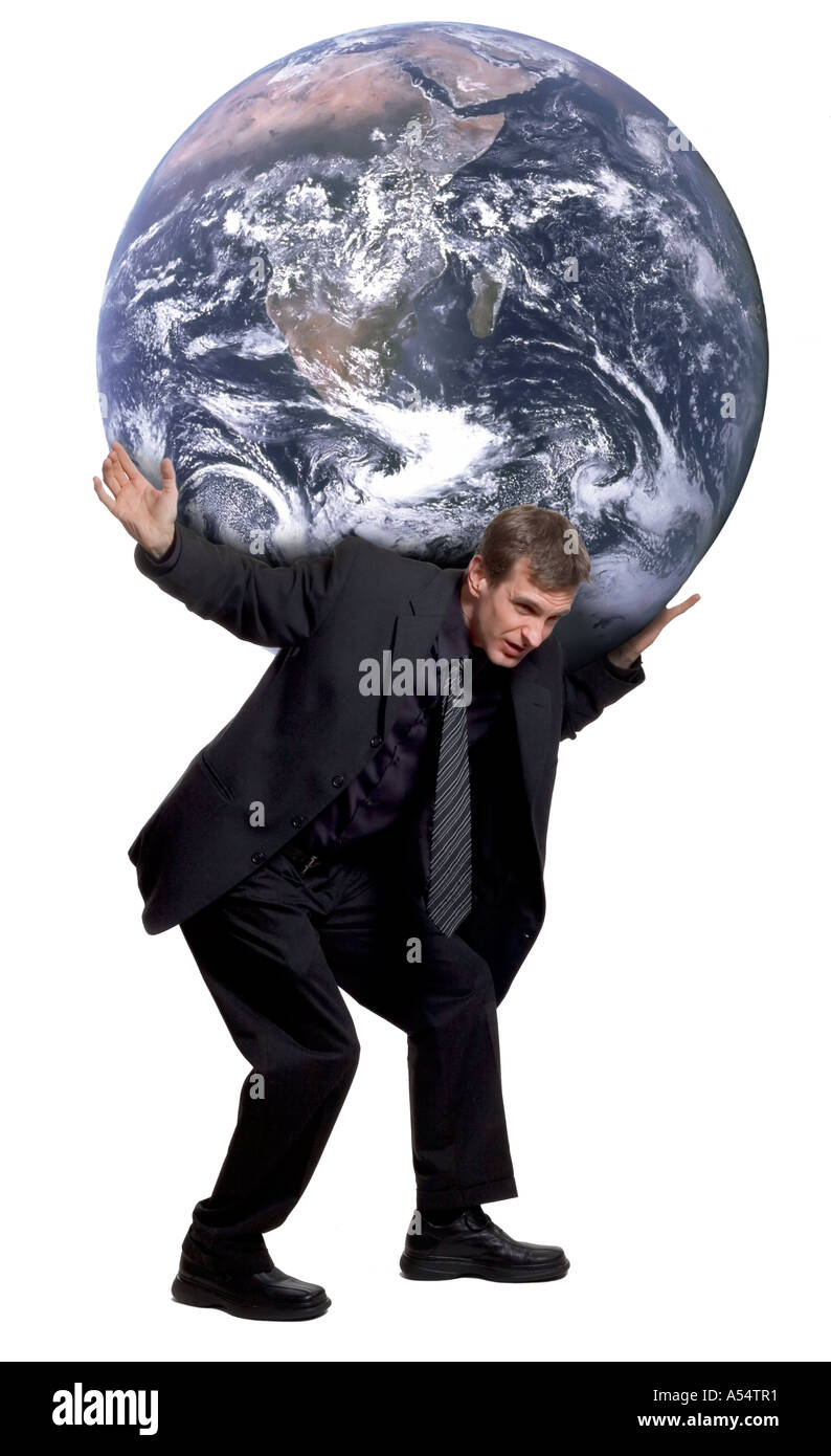 Weight of the world Stock Photo Alamy