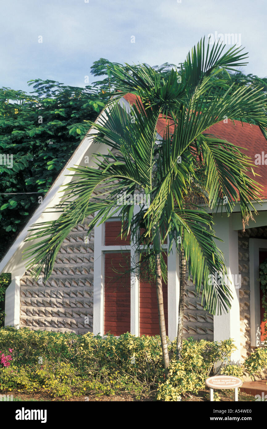 Grand Cayman Island West Indies Caribbean Conch Shell House Stock Photo
