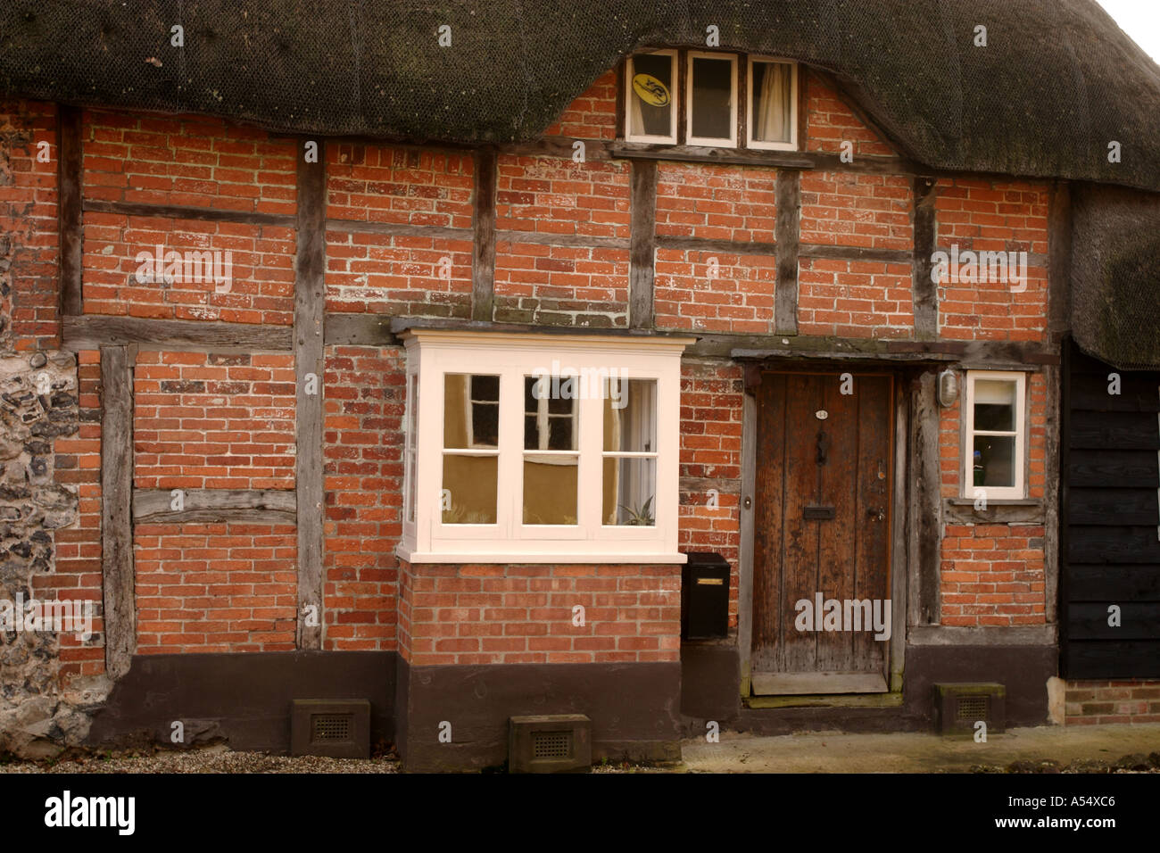 Houses in the village of Mildenhall in Wiltshire Stock Photo Alamy